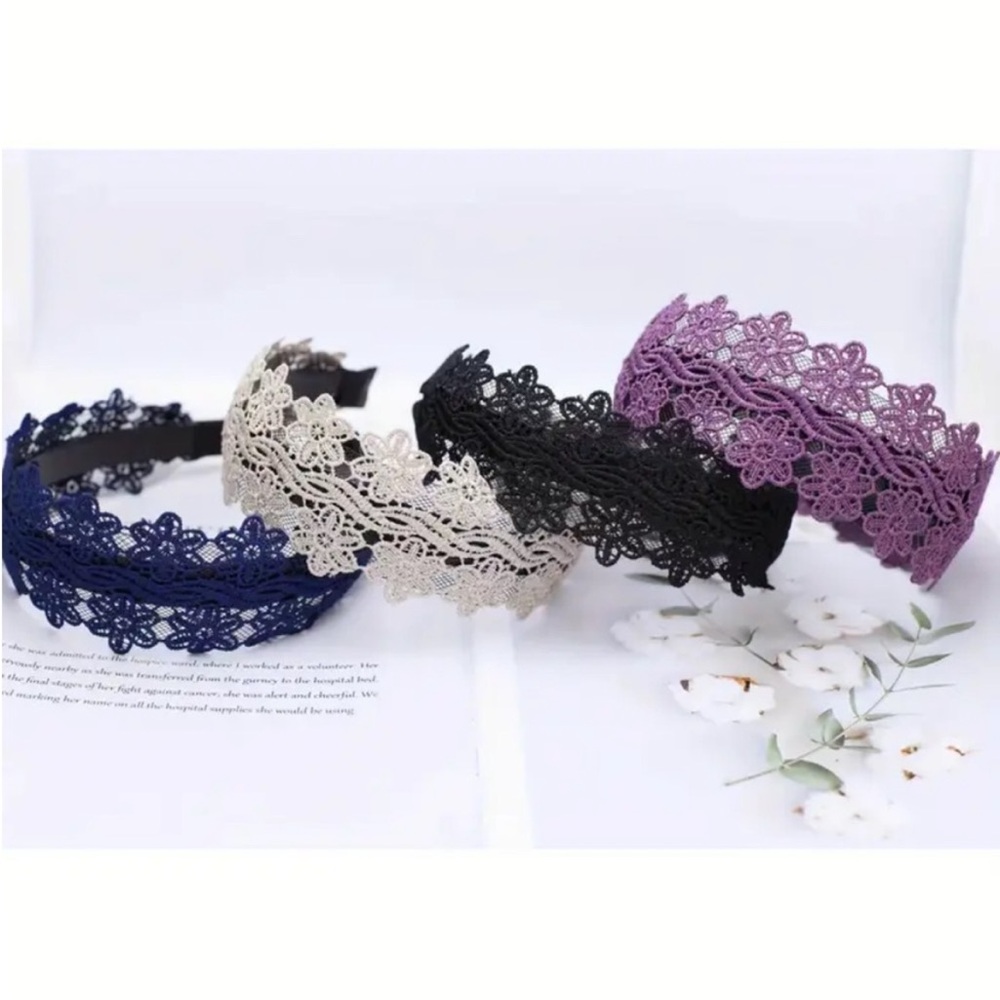 💖 3/$30 💖 Black Lace Headband - Picture 2 of 4